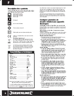 Предварительный просмотр 8 страницы Silverline 264576 Instruction Manual