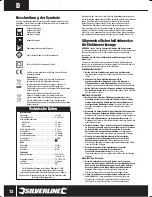 Preview for 12 page of Silverline 264576 Instruction Manual