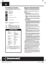 Preview for 17 page of Silverline 267969 Operating Instructions Manual