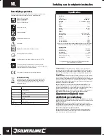 Предварительный просмотр 34 страницы Silverline 268895 Manual