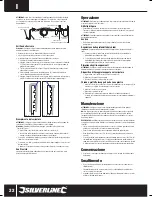 Preview for 22 page of Silverline 269131 User Manual