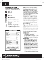 Preview for 12 page of Silverline 269415 Manual