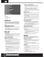 Preview for 8 page of Silverline 285873 Manual
