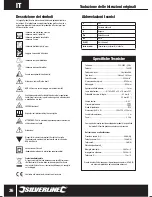 Предварительный просмотр 36 страницы Silverline 285873 Manual