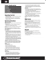 Preview for 6 page of Silverline 310456 Manual