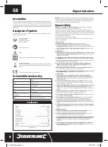 Preview for 6 page of Silverline 319548 Instructions Manual