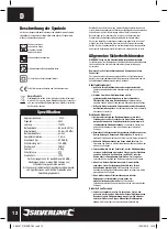 Preview for 13 page of Silverline 389431 Manual