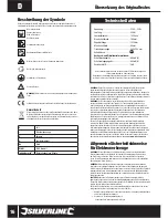 Предварительный просмотр 19 страницы Silverline 441563 User Manual