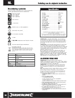 Предварительный просмотр 37 страницы Silverline 441563 User Manual