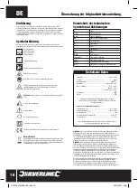 Preview for 18 page of Silverline 454954 Manual