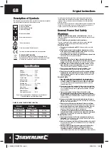 Preview for 4 page of Silverline 466888 Manual