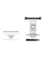 Preview for 1 page of Silverline 513121 User Manual
