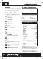 Preview for 36 page of Silverline 546534 Original Instructions Manual