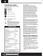 Preview for 16 page of Silverline 580430 User Manual