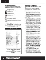 Предварительный просмотр 30 страницы Silverline 613578 Instruction Manual