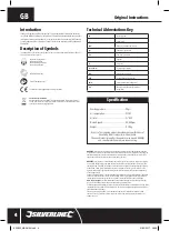 Preview for 4 page of Silverline 633630 Manual