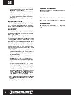 Preview for 7 page of Silverline 633936 User Manual