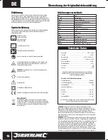 Предварительный просмотр 16 страницы Silverline 660471 Instructions Manual