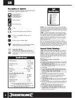 Preview for 5 page of Silverline 675062 User Manual