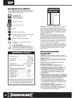 Предварительный просмотр 17 страницы Silverline 675062 User Manual