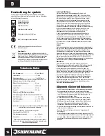 Preview for 17 page of Silverline 793759 Owner'S Manual