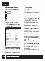 Preview for 13 page of Silverline 793817 Instruction Manual