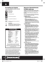 Preview for 12 page of Silverline 827819 Manual