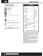 Preview for 4 page of Silverline 837800 Manual