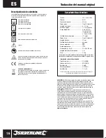 Предварительный просмотр 16 страницы Silverline 837800 Manual