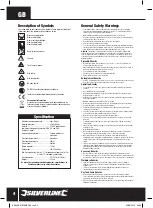 Preview for 4 page of Silverline 868558 Manual