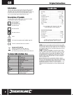 Предварительный просмотр 4 страницы Silverline 870944 User Manual