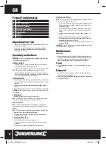 Preview for 6 page of Silverline 875978 Manual