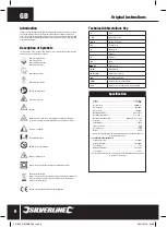 Preview for 6 page of Silverline 951855 Original Instructions Manual