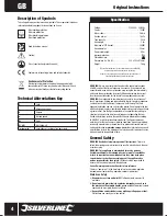 Preview for 4 page of Silverline 974451 Original Instructions Manual