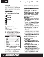 Предварительный просмотр 12 страницы Silverline 999666 Instruction Manual