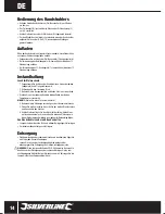 Preview for 14 page of Silverline 999666 Instruction Manual