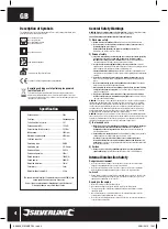 Preview for 4 page of Silverline Power 868828 Manual