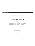 Preview for 1 page of Silverline S550CF User Manual