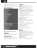 Preview for 8 page of Silverline SDS Plus 1500 W Manual