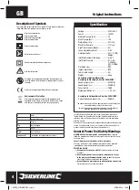 Preview for 3 page of Silverline Silver Storm 102580 Manual