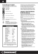 Preview for 40 page of Silverline Silver Storm 413114 Manual