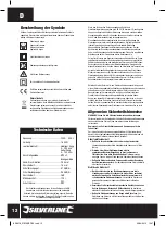 Preview for 12 page of Silverline SILVER STORM 828919 Manual