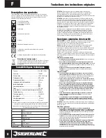 Preview for 8 page of Silverline Silverstorm 1500W Original Instructions Manual