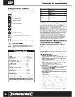 Preview for 16 page of Silverline Silverstorm 1500W Original Instructions Manual