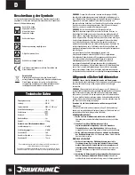 Preview for 17 page of Silverline SilverStorm 430W 125563 Instruction Manual