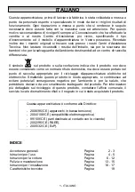 Preview for 2 page of Silverline SLV303 Instruction Booklet For Installation, Use, Maintenance