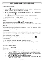 Preview for 28 page of Silverline SLV303 Instruction Booklet For Installation, Use, Maintenance