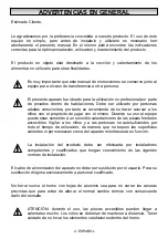 Preview for 57 page of Silverline SLV303 Instruction Booklet For Installation, Use, Maintenance