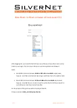 Предварительный просмотр 1 страницы SilverNet ECHO Series Settings Manual