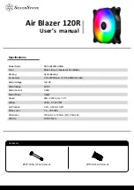 Preview for 1 page of SilverStone Air Blazer 120R User Manual